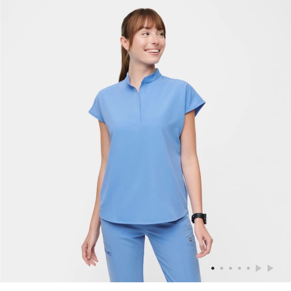 Women's Blue Scrub Top by Figs